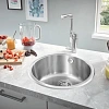 Кухонная мойка GROHE K200 Sink круглая с одной чашей, нержавеющая сталь (31720SD0) Кухонная мойка GROHE K200 Sink круглая с одной чашей, нержавеющая сталь (31720SD0)