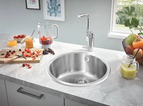 Кухонная мойка GROHE K200 Sink круглая с одной чашей, нержавеющая сталь (31720SD0) Кухонная мойка GROHE K200 Sink круглая с одной чашей, нержавеющая сталь (31720SD0)