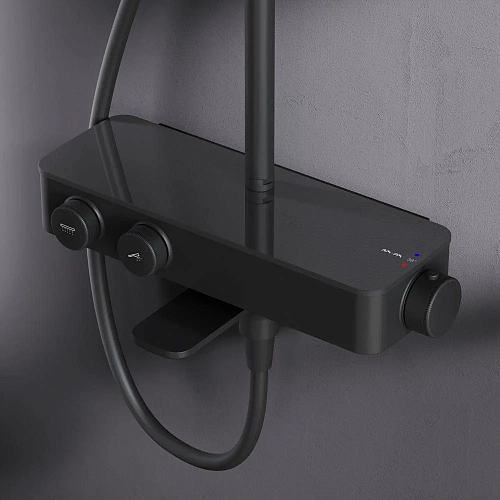 Душевая система AM.PM Inspire V2.0 F0750A522 с термостатом, верхний душ d 250 Душевая система AM.PM Inspire V2.0 F0750A522 с термостатом, верхний душ d 250