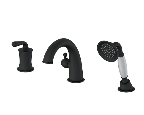 Смеситель на борт ванны Wonzon & Woghand черный матовый (WW-88659008-MB) Смеситель на борт ванны Wonzon & Woghand черный матовый (WW-88659008-MB)