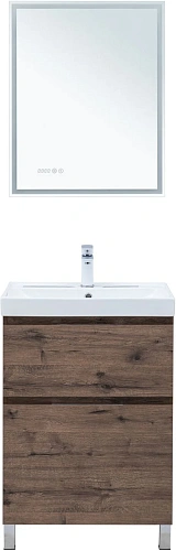 Тумба под раковину Aquanet Алвита New 60 00344127 напольная, дуб веллингтон табак Тумба под раковину Aquanet Алвита New 60 00344127 напольная, дуб веллингтон табак
