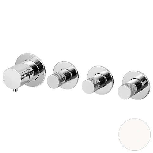 Смеситель для душа Remer X Style N98D3PWBBO, белый матовый Смеситель для душа Remer X Style N98D3PWBBO, белый матовый