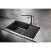 Кухонная мойка Milacio Navarra 78 Cuarzo (MC.77051), черный матовый Кухонная мойка Milacio Navarra 78 Cuarzo (MC.77051), черный матовый