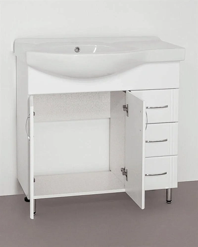 Тумба под раковину Style Line Эко Стандарт 25 (3 ящ.) ЛС-00000109 Тумба под раковину Style Line Эко Стандарт 25 (3 ящ.) ЛС-00000109