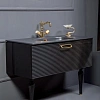 Тумба под раковину Boheme Linea 100 черная + золото 842-100-BG Тумба под раковину Boheme Linea 100 черная + золото 842-100-BG