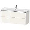 Тумба под раковину Duravit XSquare XS432602222 подвесная 121 см белая глянцевый