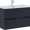 Тумба под раковину Aquanet Алвита New 90 2 ящика, антрацит 00303919 Тумба под раковину Aquanet Алвита New 90 2 ящика, антрацит 00303919