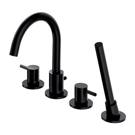 Смеситель на борт ванны OMNIRES Y Y1232BL (черный BLH) на 4 отверстия Смеситель на борт ванны OMNIRES Y Y1232BL (черный BLH) на 4 отверстия