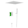 Душевая система Timo Petruma SX-5029/16SM с термостатом, встраиваемая, белый матовый