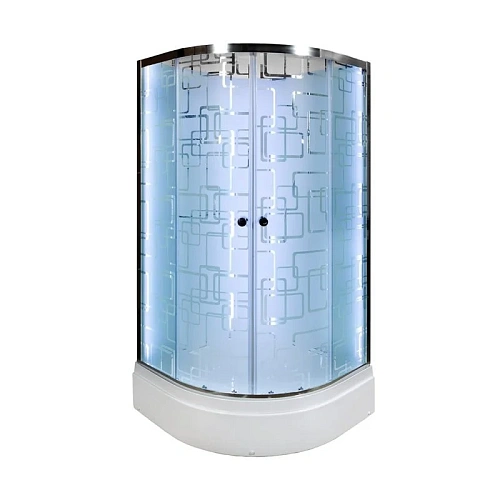 Душевая кабина Dto EM2710N LED (EM2710NLED+GM) 100x100 см с гидромассажем Душевая кабина Dto EM2710N LED (EM2710NLED+GM) 100x100 см с гидромассажем