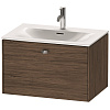 Картинка анонса товара «тумба под раковину duravit brioso br421101021 подвесная 72 см орех темный»