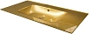 Раковина Armadi Art NeoArt 852-110-GF стекло 110см моноблок золото поталь