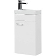 Детальная картинка товара «тумба с раковиной aquanet нота r 40 (moduo) белый 00254037»