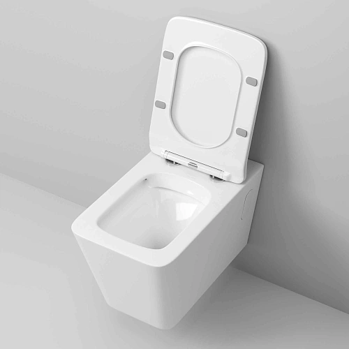 Унитаз подвесной GROSSMAN GR-4414S 600x355x410 безободковый с тонкой крышкой Унитаз подвесной GROSSMAN GR-4414S 600x355x410 безободковый с тонкой крышкой