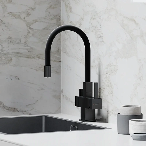 Смеситель для кухни Sancos Arno SC4005MB под фильтр, черный матовый Смеситель для кухни Sancos Arno SC4005MB под фильтр, черный матовый