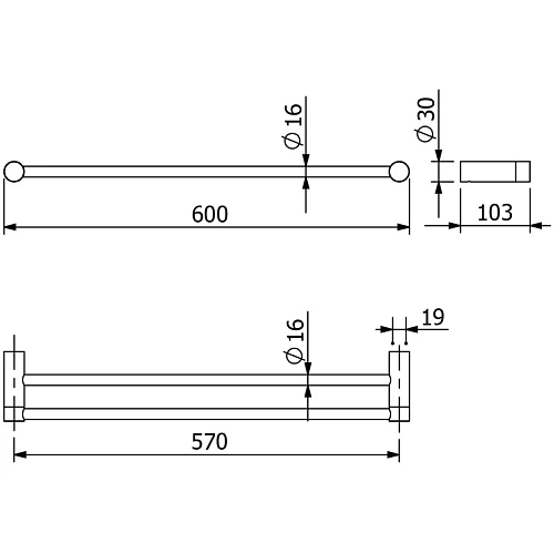 Полотенцедержатель Kludi VELA R 5898853 белый матовый Полотенцедержатель Kludi VELA R 5898853 белый матовый