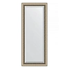 Зеркало в багетной раме Evoform Exclusive BY 1162 58 x 143 см, состаренное серебро с плетением