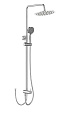 Душевая стойка BelBagno ANCONA ANCONA-DOC2FD-CRM хром Душевая стойка BelBagno ANCONA ANCONA-DOC2FD-CRM хром