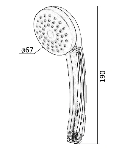 Душевой гарнитур Orange LMP01cr хром Душевой гарнитур Orange LMP01cr хром