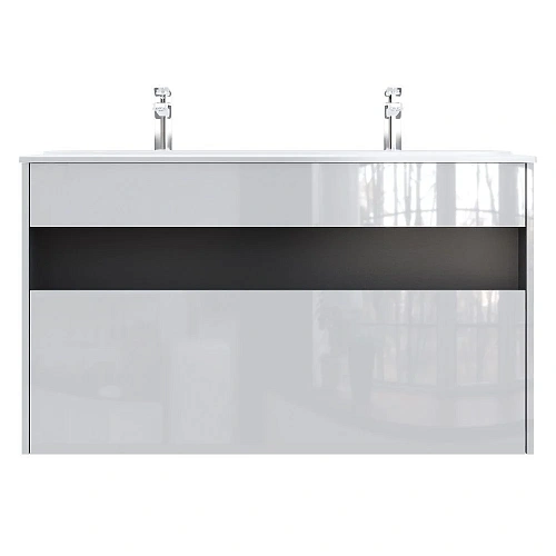 Тумба под раковину AM.PM Func M8FFUX1201WG pull-out, 120 см универсальная, белый Тумба под раковину AM.PM Func M8FFUX1201WG pull-out, 120 см универсальная, белый