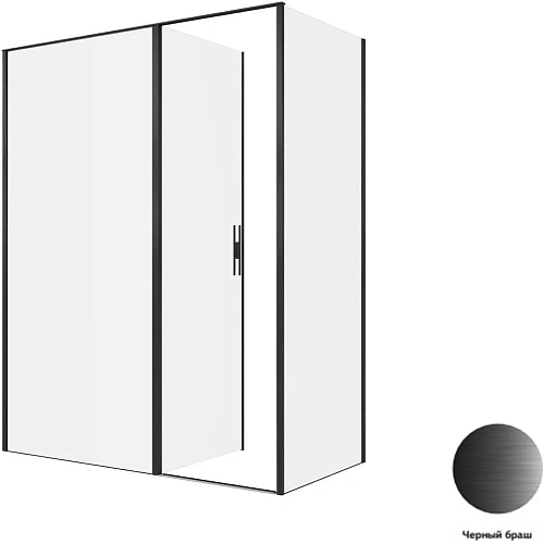 Душевой уголок Allen Brau Priority 160x80 3.31039.BBA + 3.31042.BBA черный браш Душевой уголок Allen Brau Priority 160x80 3.31039.BBA + 3.31042.BBA черный браш