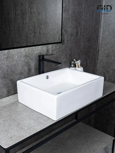 Раковина Gid N9129 51125 накладная белая 51x38x15 Раковина Gid N9129 51125 накладная белая 51x38x15