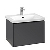 Картинка анонса товара «тумба под раковину villeroy &amp; boch subway 3.0 с подсветкой graphite / graphite c575l1vr»
