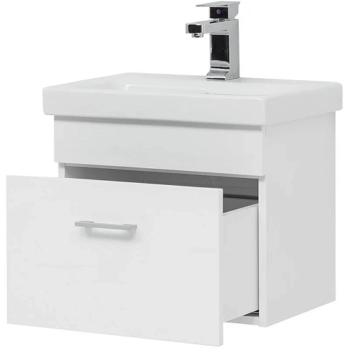 Тумба с раковиной Aquanet Нота 50 (Moduo Slim) белый 00254064 Тумба с раковиной Aquanet Нота 50 (Moduo Slim) белый 00254064