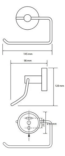 Держатель туалетной бумаги Bemeta NEO 104112045 Держатель туалетной бумаги Bemeta NEO 104112045
