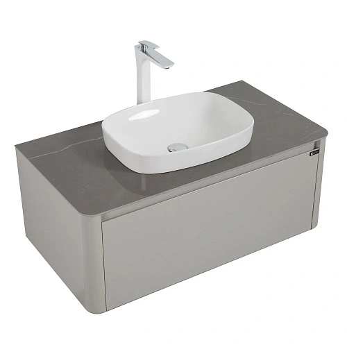 Тумба с раковиной Black&White U915.1000 Blum металлический ящик, керамогранит / раковина (1000x545x4 9151000 Тумба с раковиной Black&White U915.1000 Blum металлический ящик, керамогранит / раковина (1000x545x4 9151000