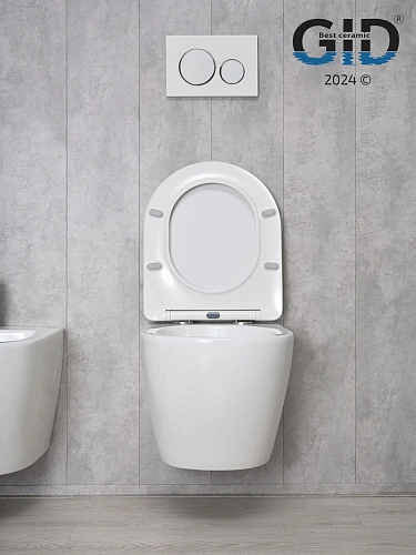 Унитаз подвесной Gid Tr2198 61107Y белый 49x36x35.5 с крышкой микролифт Унитаз подвесной Gid Tr2198 61107Y белый 49x36x35.5 с крышкой микролифт
