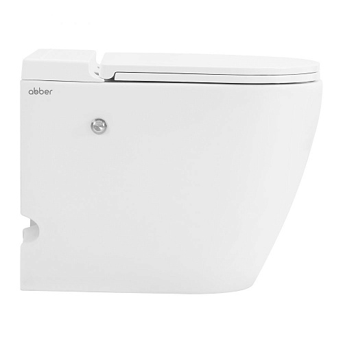 Унитаз приставной ABBER Bequem AC1115P белый с импульсным смывом с крышкой микролифт Унитаз приставной ABBER Bequem AC1115P белый с импульсным смывом с крышкой микролифт