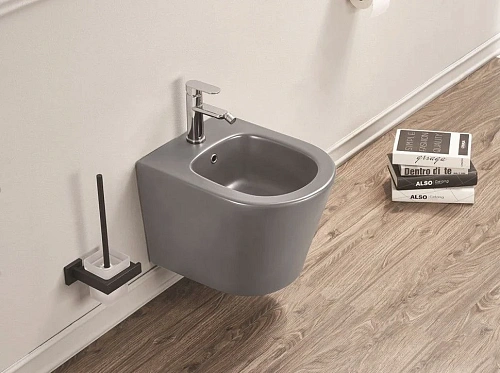 Биде подвесное CeramaLux 5330 МН светло-серый Биде подвесное CeramaLux 5330 МН светло-серый