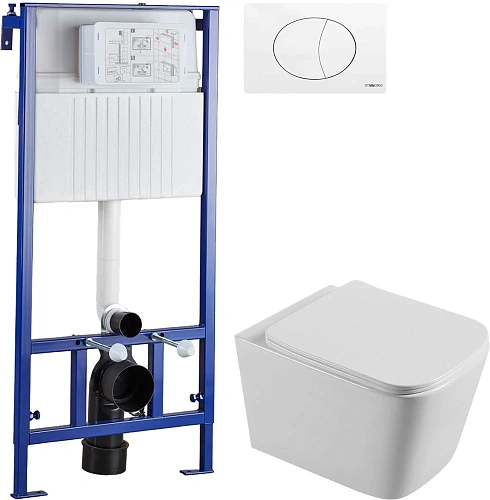 Инсталляция для унитаза STWORKI Бурос BU-04up 510163 с кнопкой смыва 230824 белой 589629 Инсталляция для унитаза STWORKI Бурос BU-04up 510163 с кнопкой смыва 230824 белой 589629