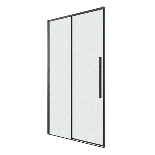 Душевая дверь GROSSMAN Galaxy 100.K33.01.100.21.02 (100x195) черный матовый, стекло шиншилла Душевая дверь GROSSMAN Galaxy 100.K33.01.100.21.02 (100x195) черный матовый, стекло шиншилла