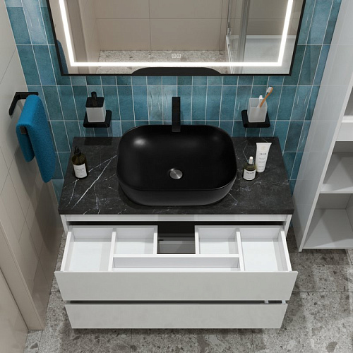 Тумба со столешницей и раковиной BelBagno KRAFT 80 kraft80bo-kepmno-1302h301-set подвесная KRAFT80BO-KEPMNO-1302H301-SET Тумба со столешницей и раковиной BelBagno KRAFT 80 kraft80bo-kepmno-1302h301-set подвесная KRAFT80BO-KEPMNO-1302H301-SET