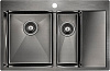Картинка анонса товара «кухонная мойка paulmark liga pm227851-gml вороненая сталь левая 780х510мм»