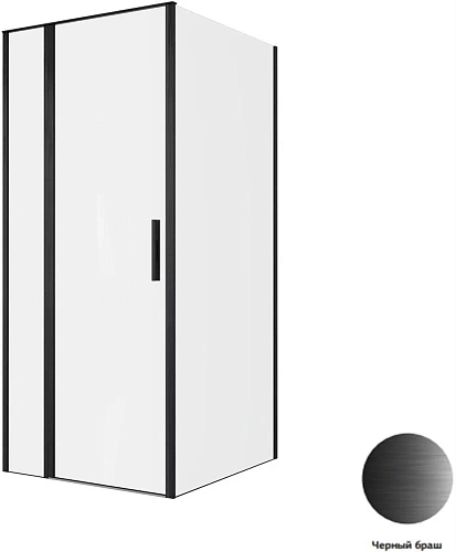 Душевой уголок Allen Brau Priority 90x100 3.31027.BBA + 3.31048.BBA черный браш Душевой уголок Allen Brau Priority 90x100 3.31027.BBA + 3.31048.BBA черный браш