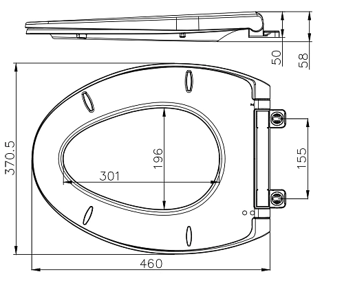 Крышка-сиденье ARROW PG006-ZPA белый Крышка-сиденье ARROW PG006-ZPA белый