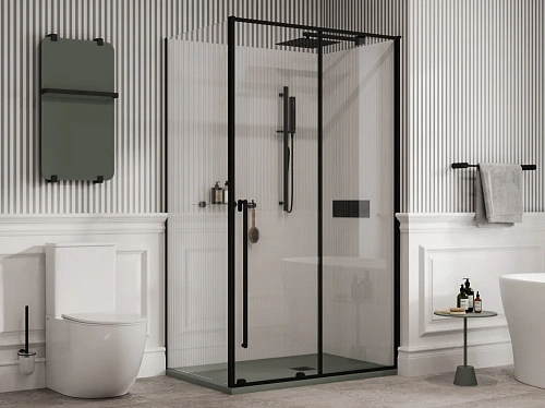 Душевой уголок Allen Brau Fantasy 120x90 3.11006.31 + 3.11013.31 черный матовый Душевой уголок Allen Brau Fantasy 120x90 3.11006.31 + 3.11013.31 черный матовый