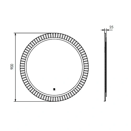 Зеркало Comforty Мадрид-90 00-00019374 LED-подсветка, бесконтактный сенсор, антизапотевание, белая матовая эмаль Зеркало Comforty Мадрид-90 00-00019374 LED-подсветка, бесконтактный сенсор, антизапотевание, белая матовая эмаль