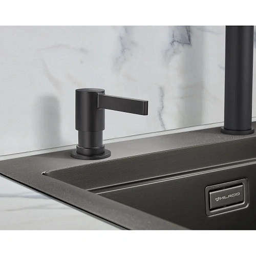 Дозатор жидкого мыла Milacio MCU.933.TB, total black Дозатор жидкого мыла Milacio MCU.933.TB, total black