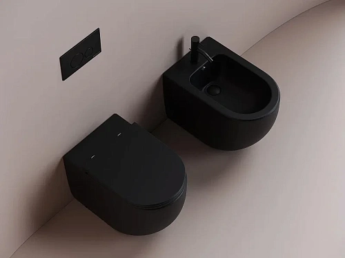 Биде напольное Ceramica Nova METROPOL CN4005MB черный матовый Биде напольное Ceramica Nova METROPOL CN4005MB черный матовый