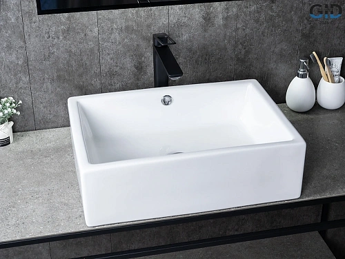 Раковина Gid N9129 51125 накладная белая 51x38x15 Раковина Gid N9129 51125 накладная белая 51x38x15