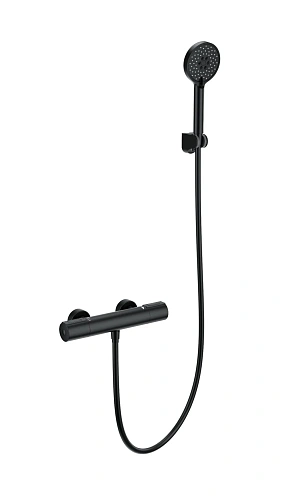 Смеситель для душа Wonzon & Woghand с термостатом, черный матовый (WW-A2006-A-MB) Смеситель для душа Wonzon & Woghand с термостатом, черный матовый (WW-A2006-A-MB)