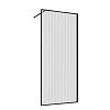 Душевая перегородка Vincea Walk-In VSW-1HP700FLB 700x2000 черный матовый стекло рифленое Душевая перегородка Vincea Walk-In VSW-1HP700FLB 700x2000 черный матовый стекло рифленое