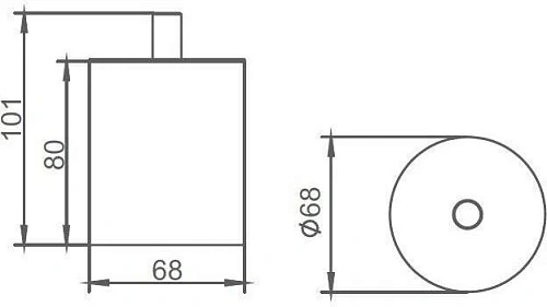 Диспенсер Aquanet 8187-GP для косметических дисков Диспенсер Aquanet 8187-GP для косметических дисков