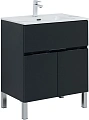 Тумба под раковину Aquanet Алвита new 70 1 ящик, 2 дверцы, антрацит 00303900 Тумба под раковину Aquanet Алвита new 70 1 ящик, 2 дверцы, антрацит 00303900
