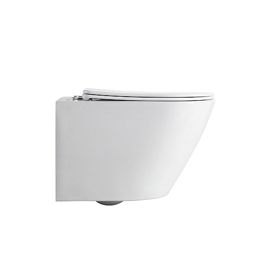 Унитаз подвесной Vincea One VT1-29 безободковый Tornado, белый, ультратонкое сиденье soft-close Унитаз подвесной Vincea One VT1-29 безободковый Tornado, белый, ультратонкое сиденье soft-close