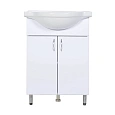 Тумба с раковиной Orange Лайт LA-60TUW+RA напольная белый Тумба с раковиной Orange Лайт LA-60TUW+RA напольная белый